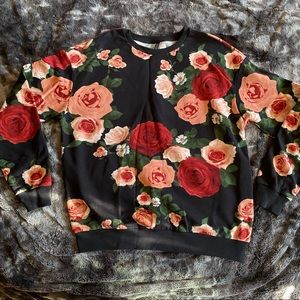 Floral Pullover Sweater